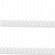 Operitacx 200pcs with String: Pricemarker Label Tie On Paper Jewelry Marking Tags Small Paper Blank Present Marking Labels