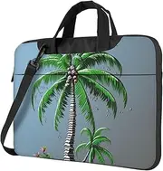 Coconut Tree Laptop Case Shockproof Protective Notebook Case Portable Laptop Bag Waterproof Briefcase Bag for Men Women