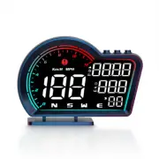 GPS Speedometer MPH KMH Car HUD Digital Head Up Display Overspeed Alarm Compass (for: BMW)
