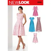New Look Sewing Pattern N6341 6341 Misses' Dress in Three Lengths