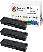 Cartridge Planet 3-Pack Compatible Toner Cartridge for Samsung MLT-D111S MLTD111S SU812A (1,000 Pages) for Samsung SLM2020 SLM2020W SLM2070 SLM2070FW