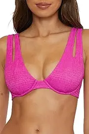 [BECCA] Women's Standard Luminous Underwire Bikini Top, Adjustable, Swimwear Separates