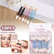 10 Pack Eyeshadow Brush Set Double Ended Makeup Sponge Oval Brushes GrWMZ