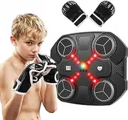 Music Boxing Machine Sport Toys for Kids,Wall Mounted Bluetooth Smart Punching Target Toys,Training Pad Toy with Boxing Glove,Ideas Toys for Boys Girls Kids 3 4 5 6 7 8 9 10 11 12+ Years Old