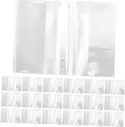 GANAZONO 20Pcs Clear Book Covers Protective Covers for Textbooks Notebooks Exercise Books Soft Cover for School Supplies