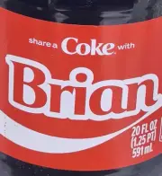 Share A Coke with Brian 2025 Personalized Gift Coca Cola Bottle 20oz
