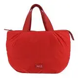 在飛比找遠傳friDay購物優惠-agnes b 橡膠LOGO空氣手提包(紅)