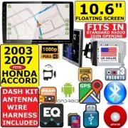 FITS/FOR 03-07 HONDA ACCORD 10.6" NAVIGATION BLUETOOTH USB CD/DVD CAR RADIO (for: Honda)