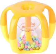 SUPVOX 1Pc Hand Bell Colorful Plaything Sensory Rattle with Smooth Edges Engaging Design for Boy Girl Easy to Clean Safe Material Random Color
