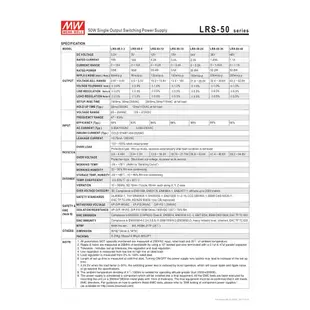 明緯 MW 電源供應器 LRS-50-48 48V 1.1A 50W-HM工業自動化