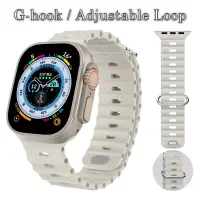 在飛比找蝦皮商城優惠-可調節環海洋錶帶錶帶兼容 Apple Watch 8 Ult