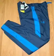 $45 Under Armour Boys Large UA Storm Mesh Lined Track Wind Jogger Pants 1363292