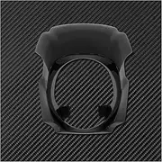 Indicators Flowing Turn Signal Motorcycle Black ABS Front Headlight Fairing Cover for Harley Softail Breakout FXBRS FXBR 2018 2019 2020 2021 2022 Turn Signal Indicator(Gloss Black)