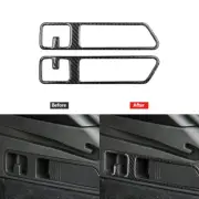 2Pcs Carbon Fiber Rear Trunk Hooker Decorative Trim Cover For Audi Q5 2018-2021 (for: Audi)