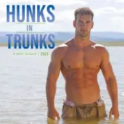 Carousel Calendars, Hunks in Trunks 2025 Wall Calendar