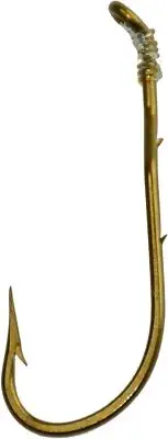 Tru Turn Snelled Baitholder Hook (Bronze, 6)