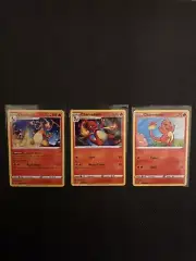 Charizard 025/185, Charmeleon 024/185, Charmander 023/185 Vivid Voltage Set of 3