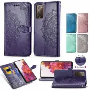 For Samsung S25+ S23FE S23 S22 S21 A55 A35 Shockproof Rope Leather Wallet Case