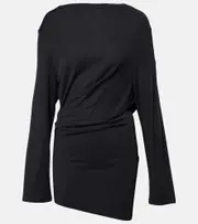 [Jacquemus] Jacquemus Croisière draped jersey minidress UK 10 black