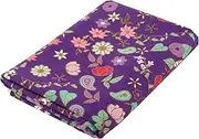 ASK-1AP-ASF-NVY Smooth and Dry Pattern Bath Towel, Asian Flower, 35.4 x 51.2 inches (90 x 130 cm), Microfiber, Super Absorbent, Quick Drying, Compact, Thin, Lightweight, Photocatalyst/ASK-1AP-ASF-NVY