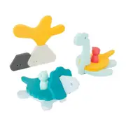 12pc Quut Puzzle Friends Dino World Dinosaur Kids/Toddler DIY Bath Toy 10m+
