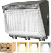 120W LED Wall Pack Light with Dusk to Dawn Sensor, 120W/100W/60W, 5000K/4000K/30