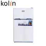 【免運費】KOLIN 歌林 90公升一級能效定頻右開雙門小冰箱 KR-SE20958雪亮白/一鍵除霜