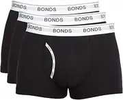 [Bonds] 3 x Guyfront Trunks Mens Underwear Undies Black/White