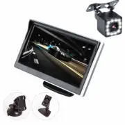 Digital Display 5" Monitor Car Rear View Backup Reverse Camera Night Vision Kit