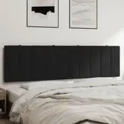 Headboard Cushion Black 180 cm Velvet