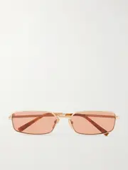 [Prada Eyewear] Prada Eyewear - Square-frame Gold-tone Sunglasses - One size One size Gold