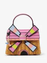 Tee Time Wicker 3D Windmill Top-handle Bag