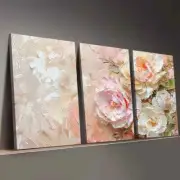 3pcs Simple Beautiful Modern Floral Paintings Wall Art Canvas Unframed/Framed
