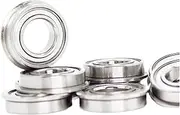TKTGNVNZKA F6800ZZ Flange Bearing 10x19x5 Mm ABEC-1 (10 PCS) F6800 Z ZZ Flanged Ball Bearings