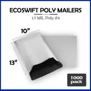 1000 10x13 EcoSwift Poly Mailers Plastic Envelopes Shipping Mailing Bags 1.7MIL