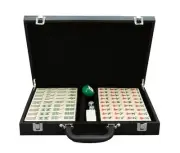 Dal Rossi Hong Kong Style (large tiles) Mahjong Set PU leather NEW CASE