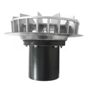 DN100 Roof Rainwater Collector Aluminum Retrofit Roof Drain For Home School Farm