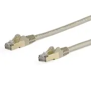 StarTech 5m CAT6a 10 GbE Shielded Snagless 100W PoE Ethernet Cable, Grey - 6ASPAT5MGR