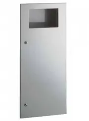 Presale Bobrick Trimline B3564 Waste Bin 45L - Silver Surfacemounted