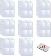 CuiCanfla Binder Photo Card Album,160 Pockets Photocard Sleeves for A5 6 Ring Binder,Ultra-Clear Photocard Sleeves, Double-Sided 4 Pocket Photo Pages,Top Loading Photo Sheet Protector for Photos