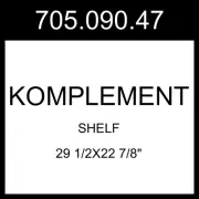 IKEA KOMPLEMENT Shelf Gray-beige 29 1/2x22 7/8" 705.090.47