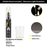 Touch Up Paint For Bentley All Models 9560167 Taupe Silver With Polish Paste