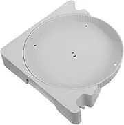 COOPHYA Wall Corner Shelf Turntable Organizer Rotating Spice Storage Container for Kitchen Bathroom Stable Design Heightened Edges Easy Access Condiment Rack