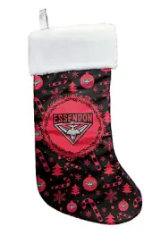 Essendon Bombers Official AFL Polyester Christmas Stocking Xmas Children Adult