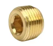 Midland Metal 28-097 28097 3/4” Brass Pipe Countersunk Hex Plug Fitting