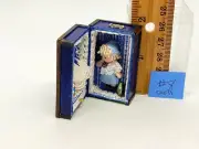 Dollhouse miniature 1/12th scale tiny porcelain doll in trunk #8