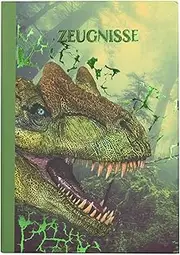 Idena 20131 Certificate Folder in Dinosaur Design with 12 Sleeves for DIN A4 Format