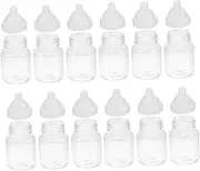 VALICLUD 20Pcs Transparent Bottle Candy Boxes Unique Favors for Shower Birthday Parties Candy Storage Containers with Lids for Celebrations and Events