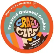 Crazy Cups Frosted Oatmeal Cookie Coffee Pods 22 Count for Keurig Machines