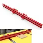 Rust Resistant Miter Gauge Fence with Adjustable Limit Stops for Table Saws